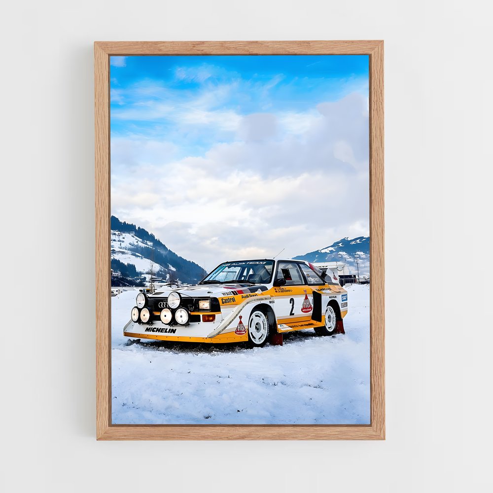 Poster Rallye Hivernal – affiche Audi (vue 4)
